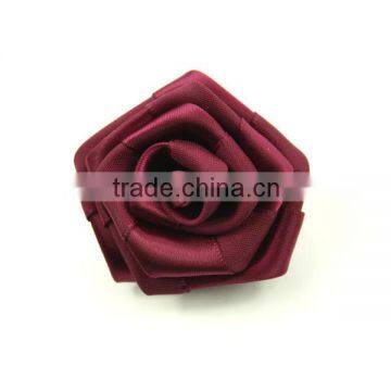 Different styles satin ribbon flowers for garment