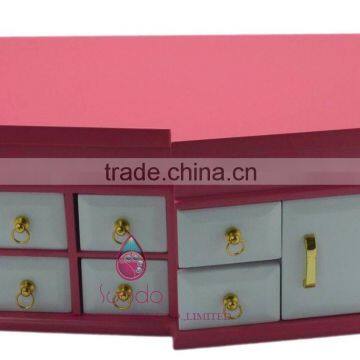 Cute Pink Jewelry Gift Cabinet With Mirror photo-2