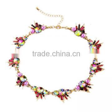 Marvelous gorgeous splendid posh blazing crystal easy collocation choker necklace