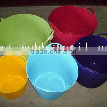 Small PE tub,Multi-function plastic buckets,14L plastic basket,REACH