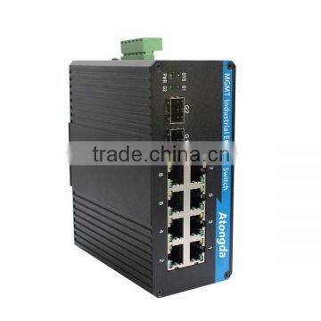 Atongda 8 Port Way Managed PoE Industrial Optical Fiber Switch photo-2
