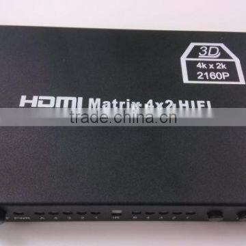 for 2014 Factory price 1080P 4x2 hdmi matrix switch