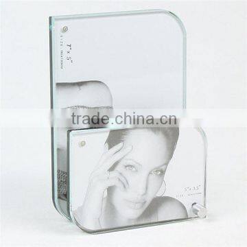 Personalized Fashionable Crystal Sounveir Gifts Non-glare Picture Frame Glass photo-3