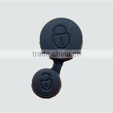 Silicone key pad For citroen key case 2 button remote shell silicone rubber hot pads