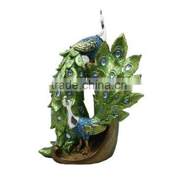 Wedding Decor Items Beautiful Peacock Statues for New Couples