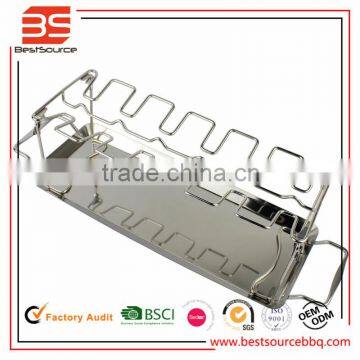 12-Slot Leg and Wing Grill Rack for Poultry