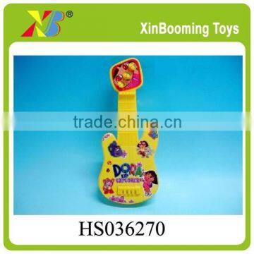 Promoional toy Plastic Miniature Guitar with Sticker