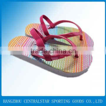 2014 china fashion new design ladies colorful slippers