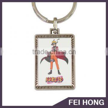 Customized Japanese famous comicbook naruto printing keychain for sale