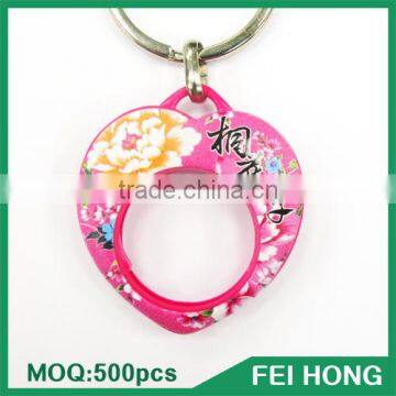 China Maker bulk cheap city souvenir gift printing coin keyring