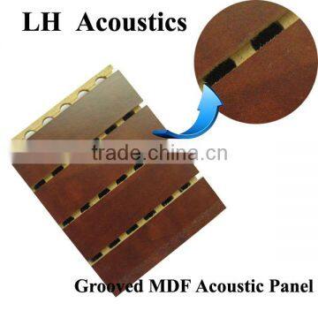 Wooden Grooved Acoustic Panel Beautiful Wall Covering