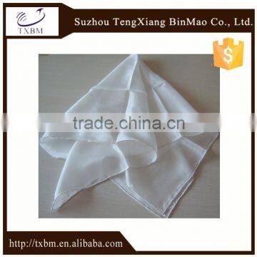 100%silk scarf pure white color for painting small hankerchief