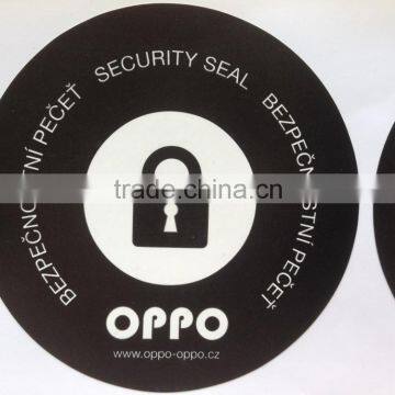 Customized OEM High Security Fragile Sealing label sticker for mobile phone safety