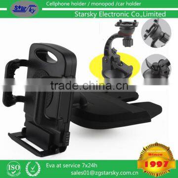 258-087# CD Slot car mount holder + windscreen car mount holder for mobile phone holder