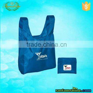 reusable 210d polyester foldable shopping bag