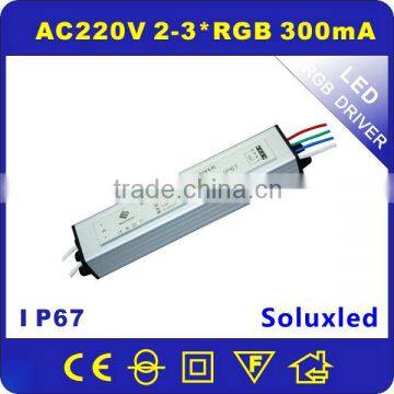 6-9W RGB internal control led driver power supply IP67 AC220V