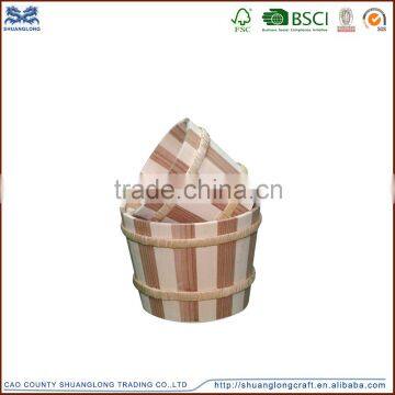 2015 china supplier wholesale wooden bucket for packing