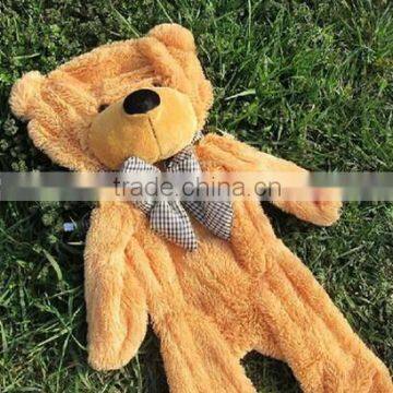 2015 hot sale unstuffed plush teddy bear/skin of plush teddy bear