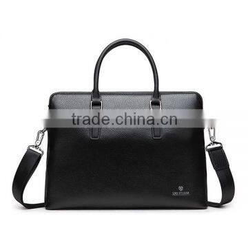 New arrival fashion men leather handbag used waterproof leather briefcase