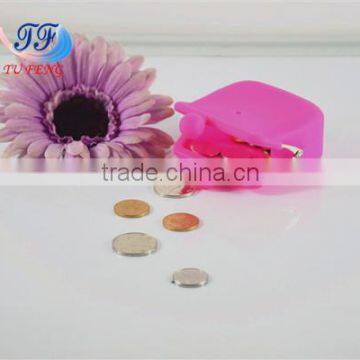 Bulk Wholesale Fashion Candy Color Rubber Squeeze Coin Purse