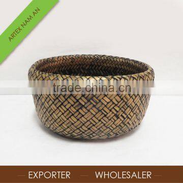 Strong Round Handmade Bamboo Basket/ Storage Basket