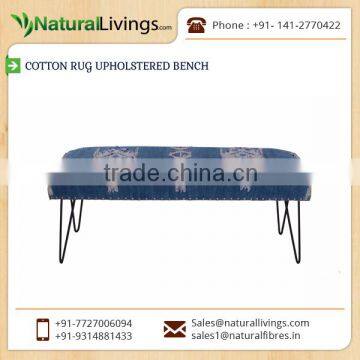 Trustworthy Supplier of Cotton Rug Upholstered Bench at Minimum Price