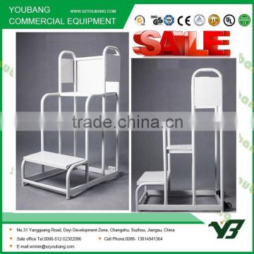 warehouse steel step trolley