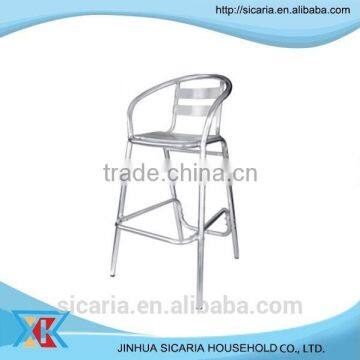 modern aluminum bar chair