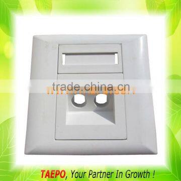 86x86mm ST duplex Fiber optic faceplate