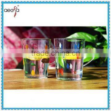 drinking glass cup with handle