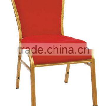 Metal Banquet Chair Cheap with Arms Stackable Padded Restaurant Chair for Hotel Commercial Banquet Chair