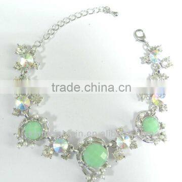 Hotsale alloy beaded chain bracelet