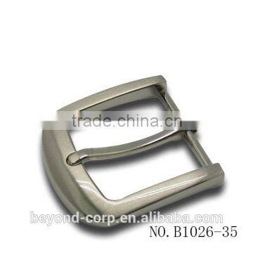 Hand craft fashion men's half round shape nickel satin pin buckle