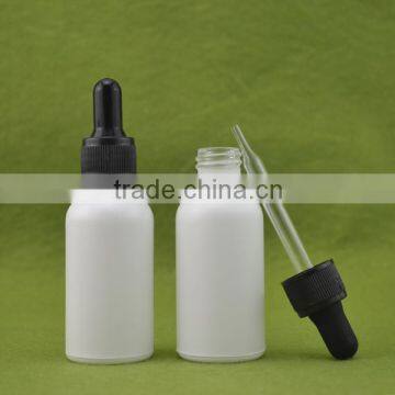 30ml frosted white glass dropper bottle with screw cap 30ml frosted dropper bottle 30ml glass bottles