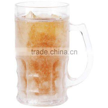 Double Wall Gel Freezer Mug, Beer Mug with Freezing Gel