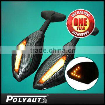 New Motorcycle Mirror With Front and Back LED Mirror