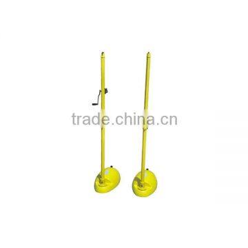 Low price equipment adjustable badminton pole