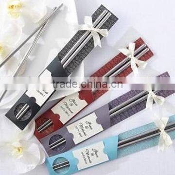 Wedding "East Meet West" Stainless Steel Chopsticks