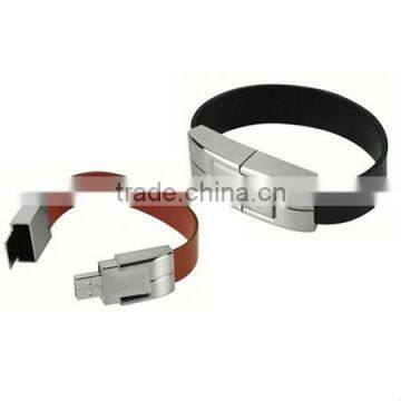 2gb leather fasion man bracelet or wristband usb pendrive