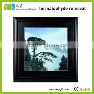 New arrivals wooden frame pine tree wall hanging modern decorative art art painting examples