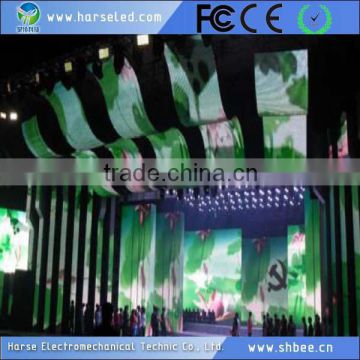 Harse P10 indoor /outdoor fullcolor led curtain display screen