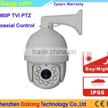 2.4MP SONY322 CMOS Sensor HD TVI IR PTZ Dome Camera,18X Zoom,Coaxial Control,180M IR