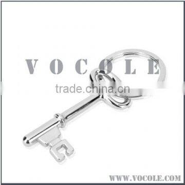 fashion lovely key design couple charm keychain, stainless steel charm keychain