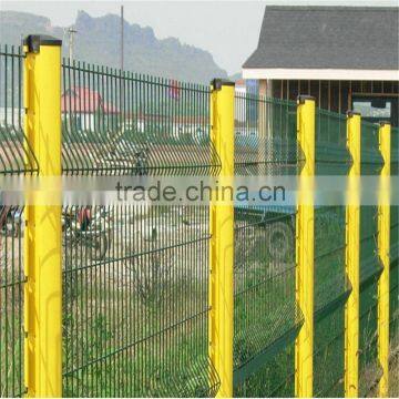 PVC coated hot dip galvanized triangle bended fence,welded wire mesh fence panels in 6 gauge
