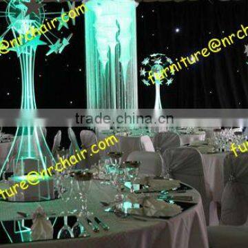 shanghai event rental acrylic LED lighted table decorative centerpiece