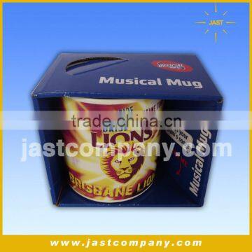 Bone China Trrendy Musical Christmas Gifts Custom Ceramic Mug