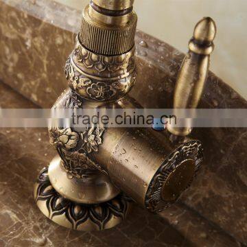 High Quality Factory Directly Bronze Color Antique Brass Faucet photo-4