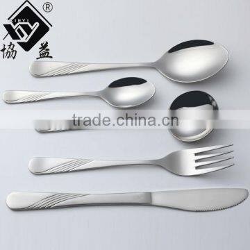 Stainless Steel Hand Polish Excellent Houseware Knife Spoon Fork Dinner Set photo-4