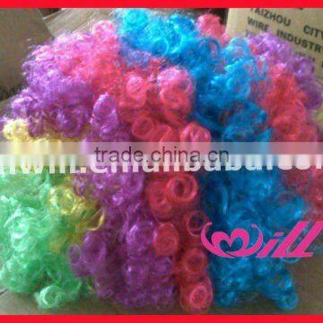 Pretty Afro Wigs Curly Hair Wigs Blue Synthetic Wigs Cheap Party Wig Synthetic Hair Wigs photo-6