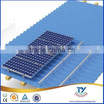 Pitched Roof Solar Panel Mounting Structures for metal roof